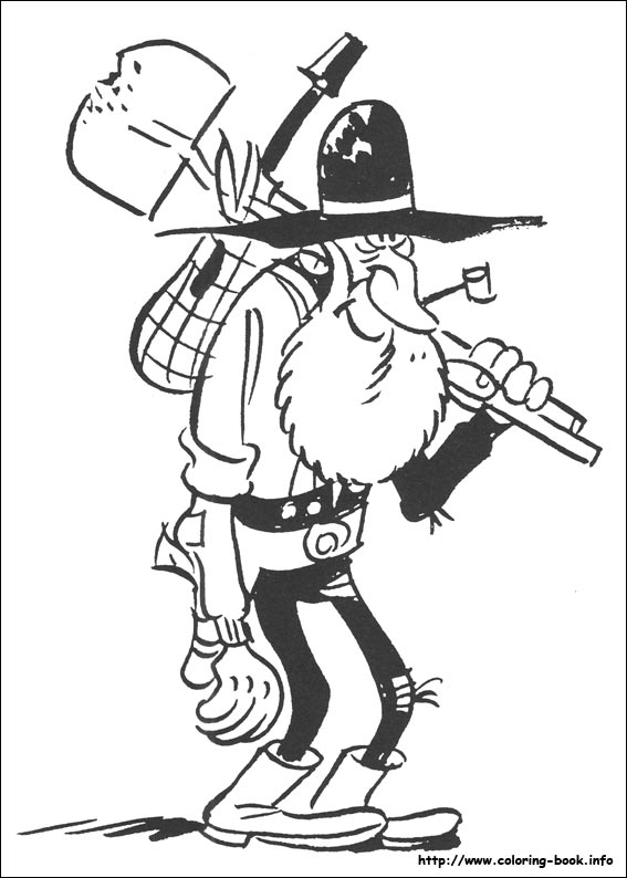 Lucky Luke coloring picture